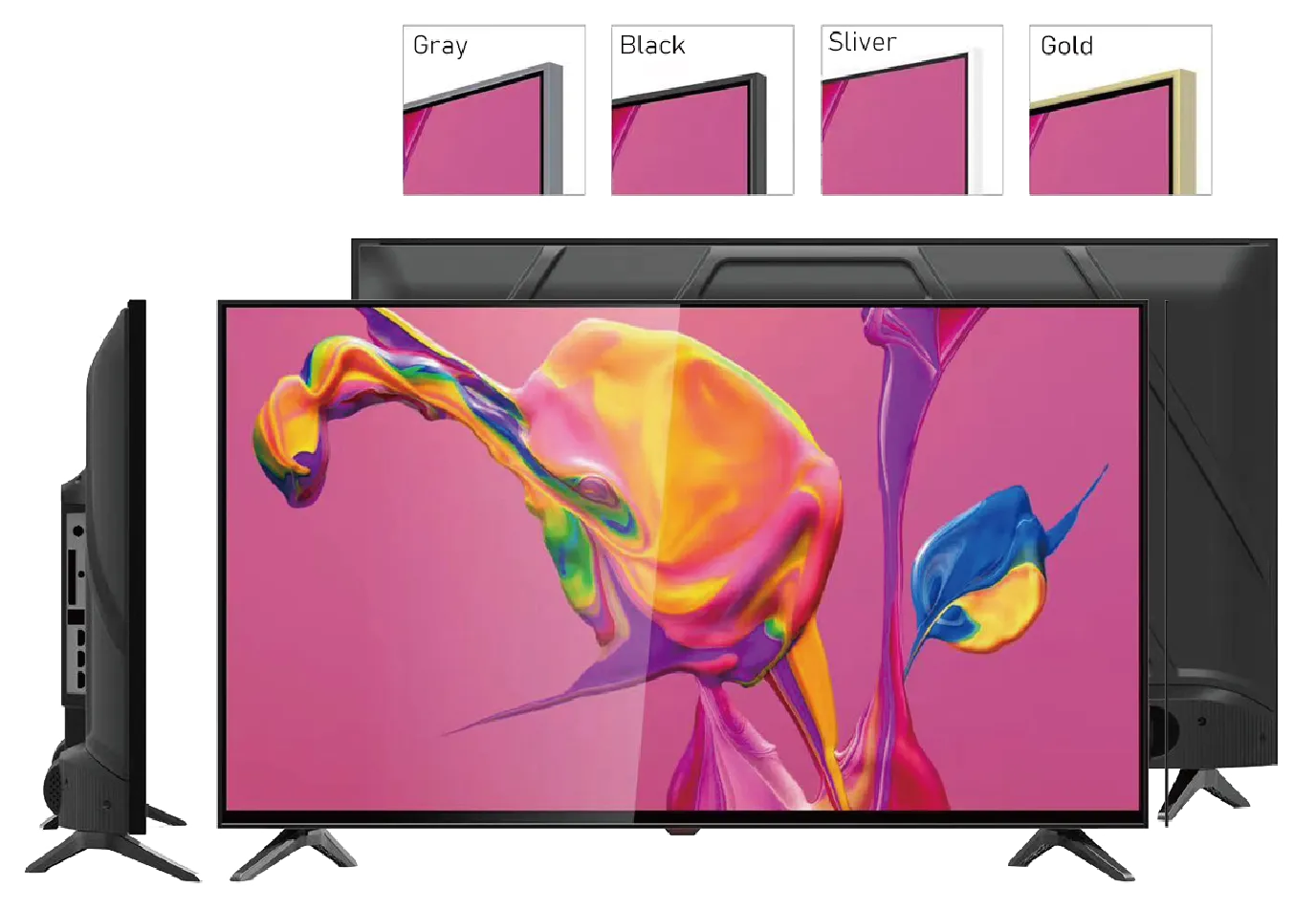 RCD Catalog 14 40 inch TV double glass TV model sizes and loading quantity